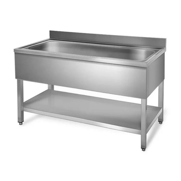 Plonge Inox - 1 Bac sans Égouttoir