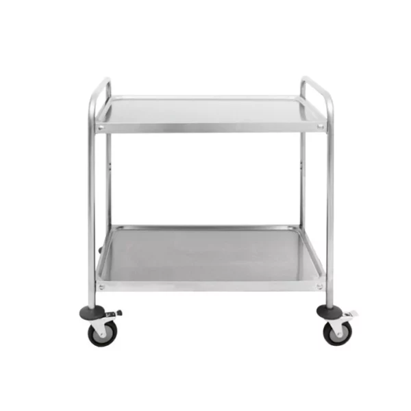 Chariot double étage en inox - Matériels CHR