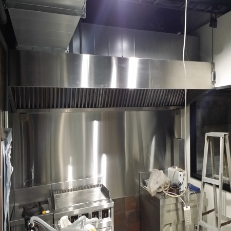 Hotte Professionnelle Trapèze - Cuisine Professionnelle