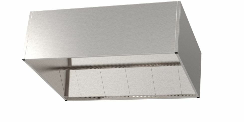 Hotte à Cantonnement d'Air Cubique Standard - Cuisine Professionnelle