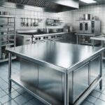 Plan de Travail en Inox Alimentaire pour Cuisine Professionnelle